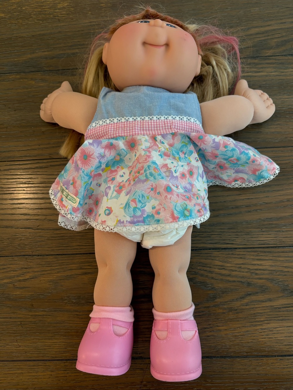 Cabbage Patch PA2 Baby Doll in Floral Dress with Pink Shoes